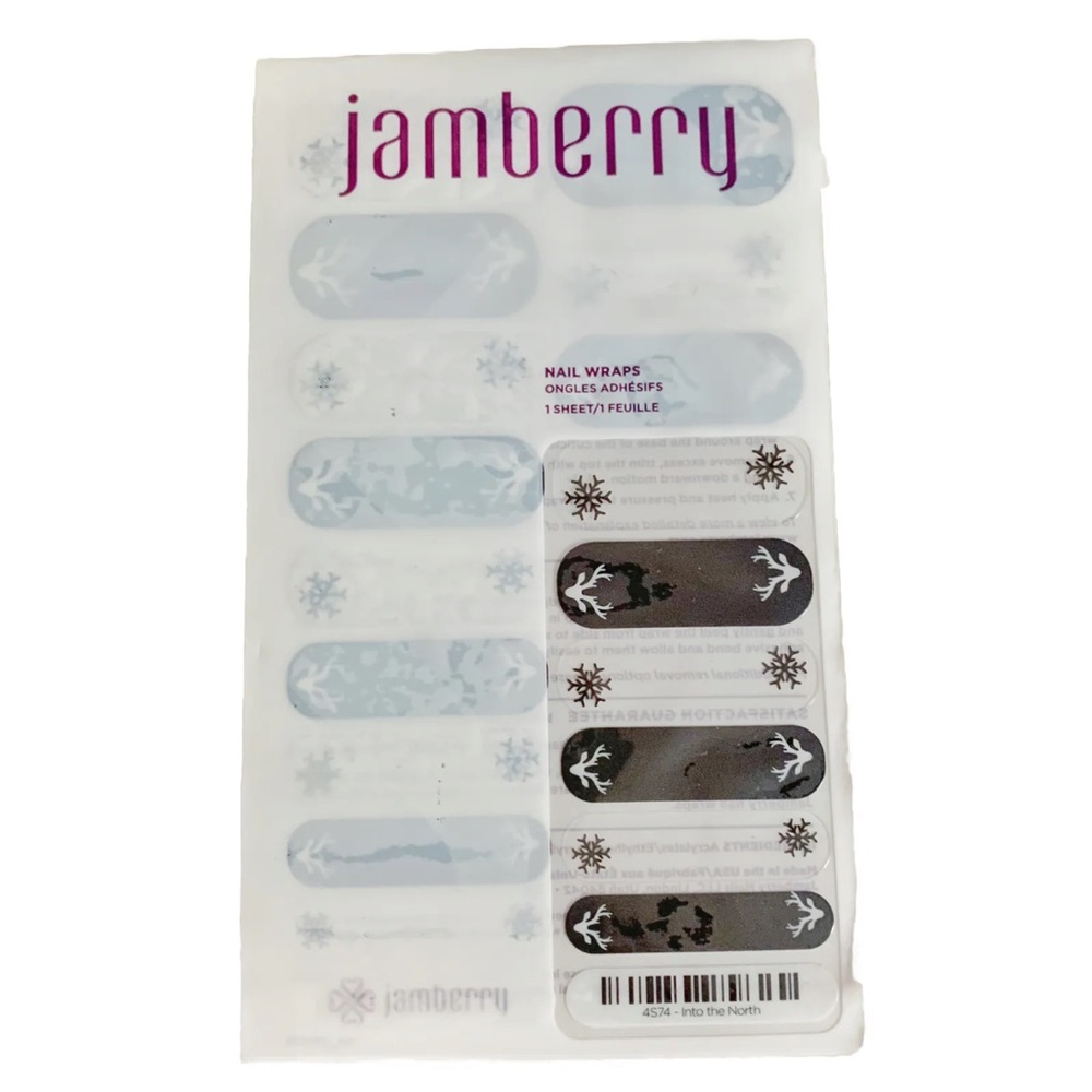 Jamberry “Into the North” Nail Wrap Full Sheet 4S74 Nail Art